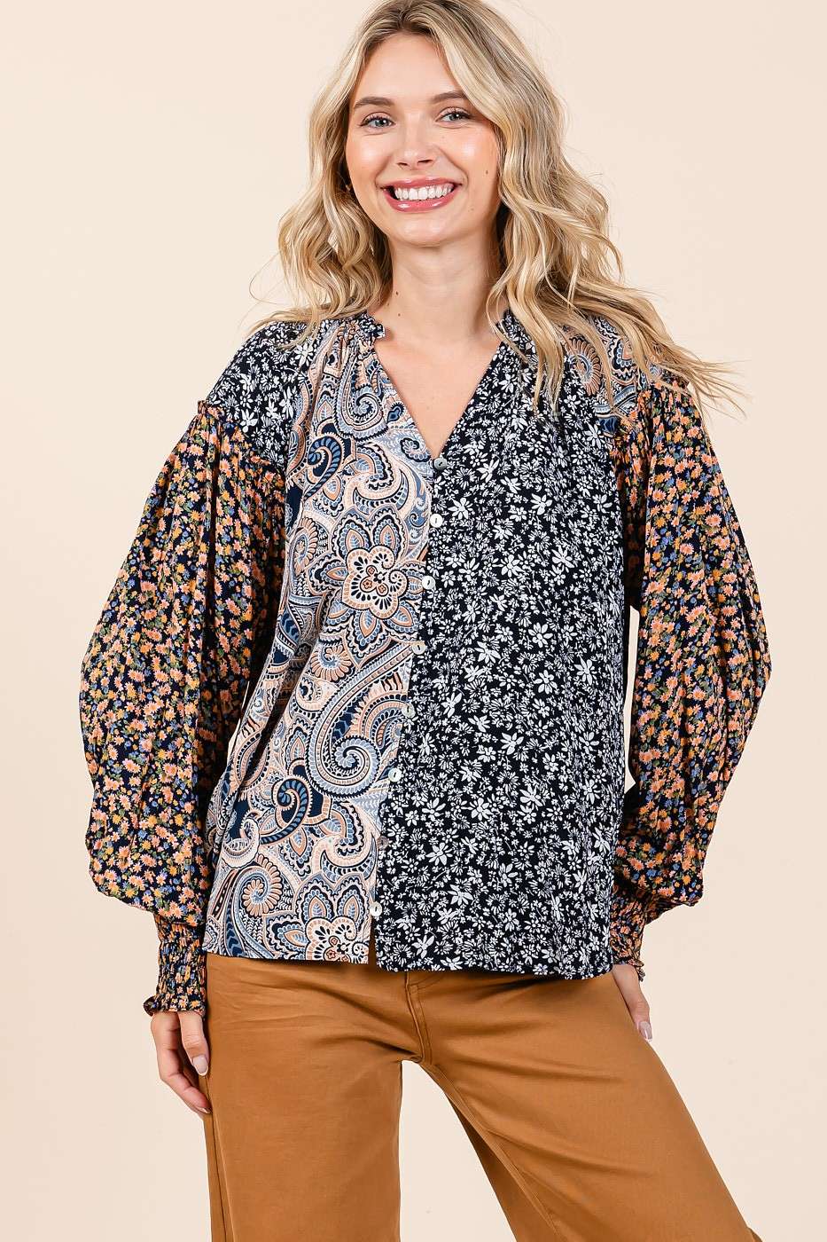 Magnolia Patch Top