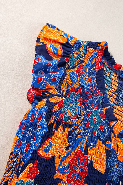 Maldives Boho Floral Maxi Dress