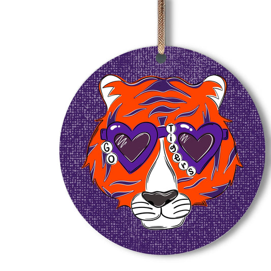 Clemson tigers inspired Christmas ornaments  