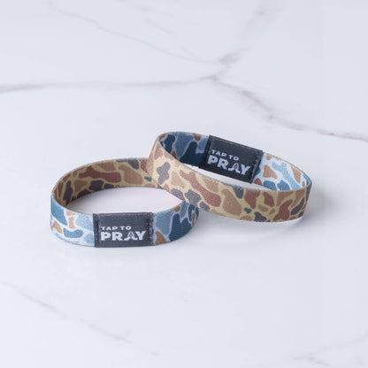 Tap To Pray™ Wristbands - River Rock Camo Sahara and Copper