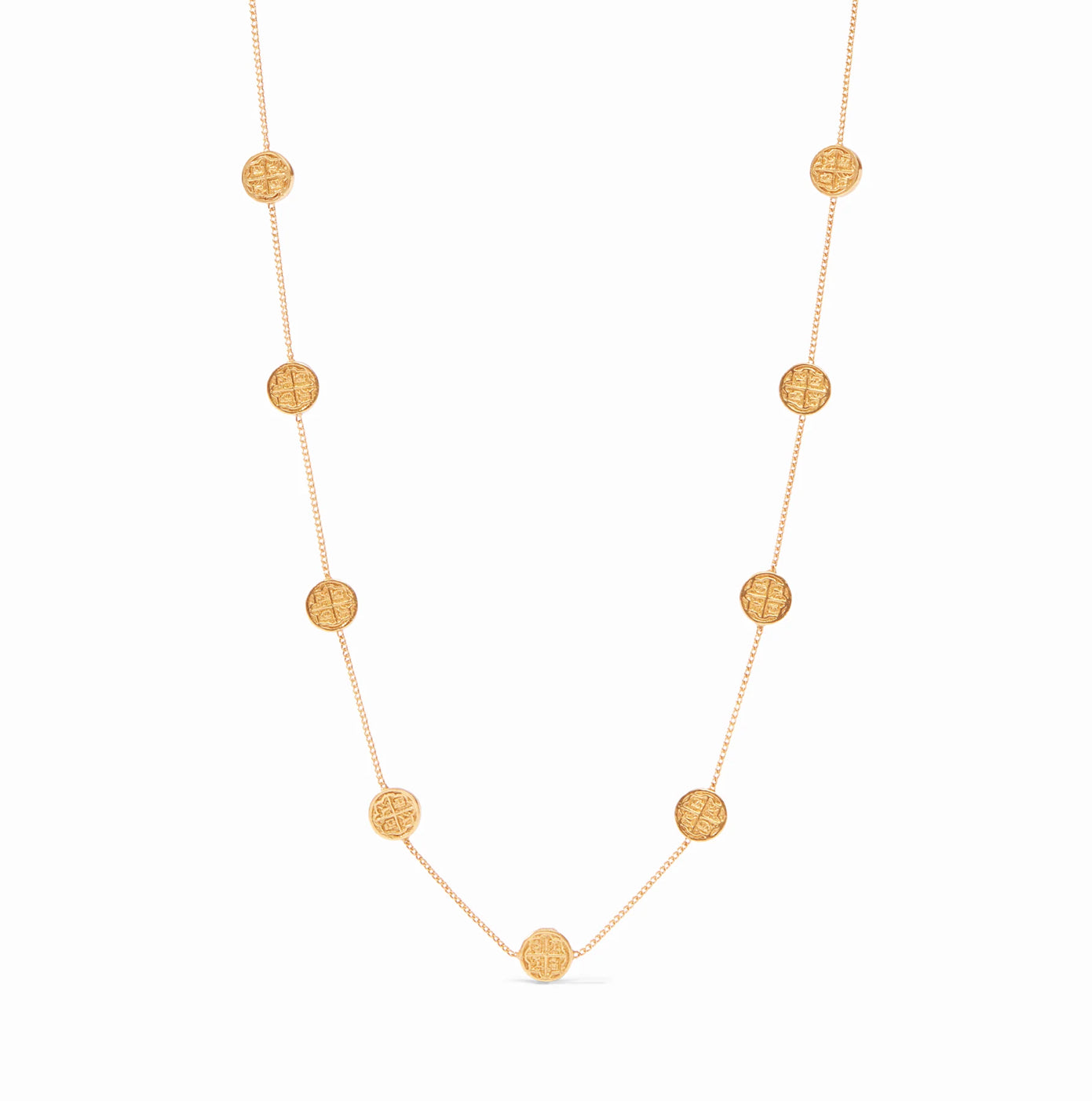 JV Valencia Delicate Station Necklace-Gold