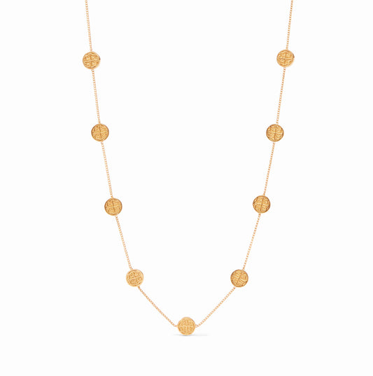 JV Valencia Delicate Station Necklace-Gold