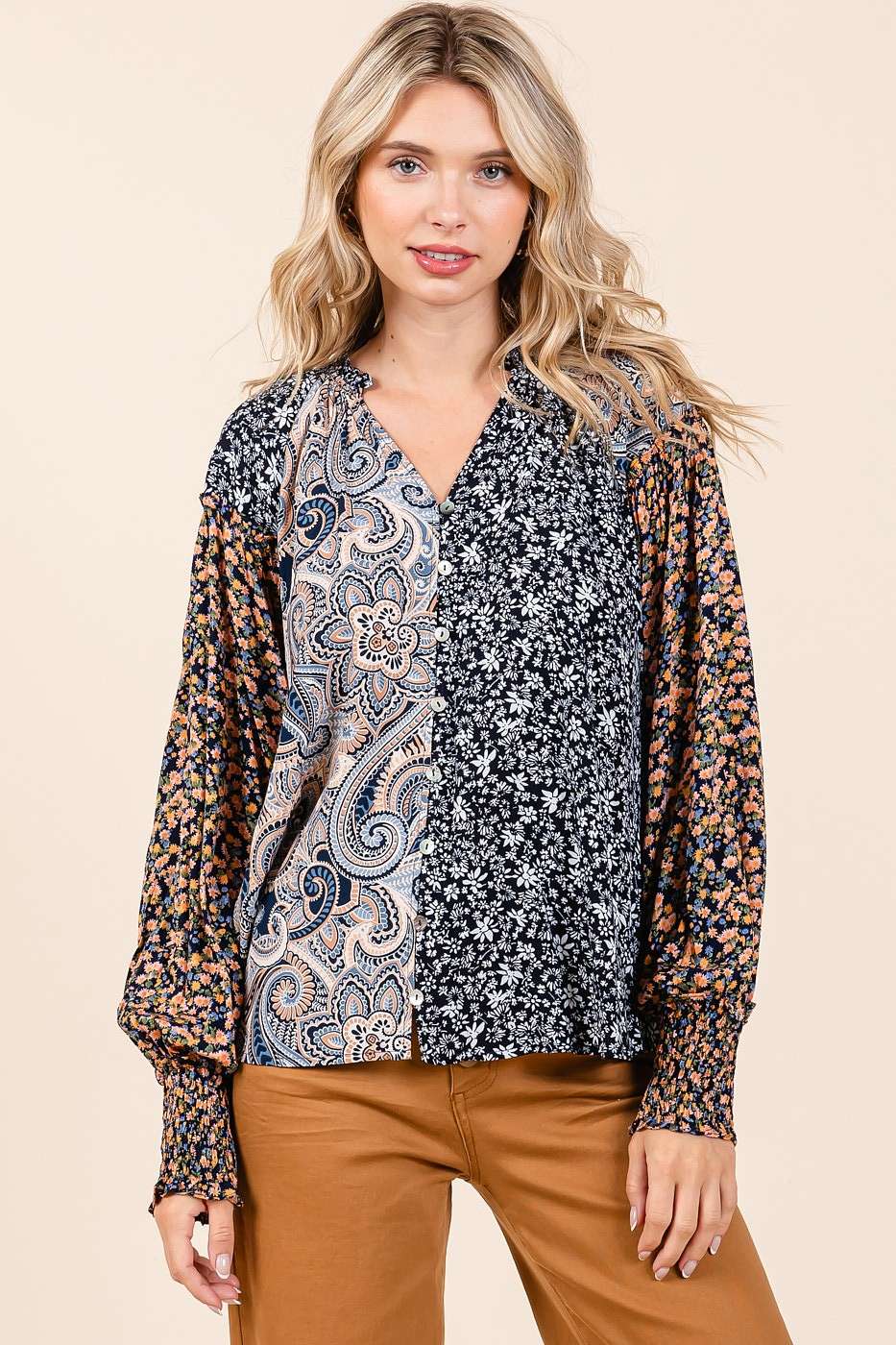 Magnolia Patch Top