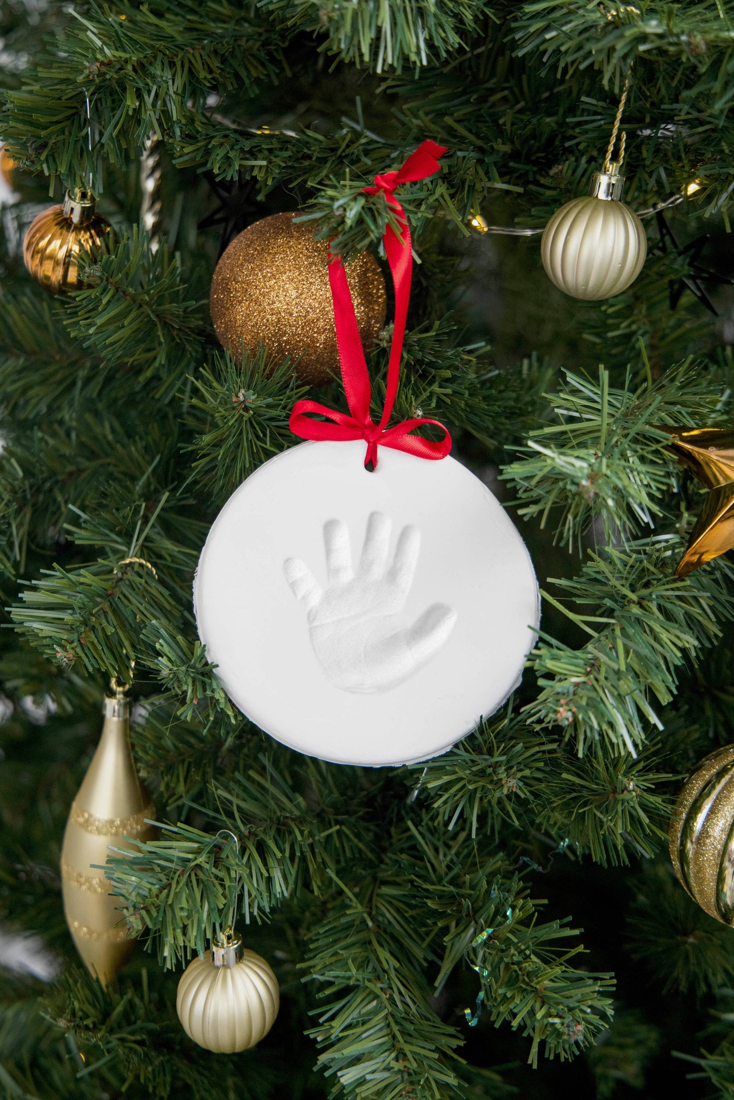 Babyprints Christmas Keepsake Ornament, Set of 2