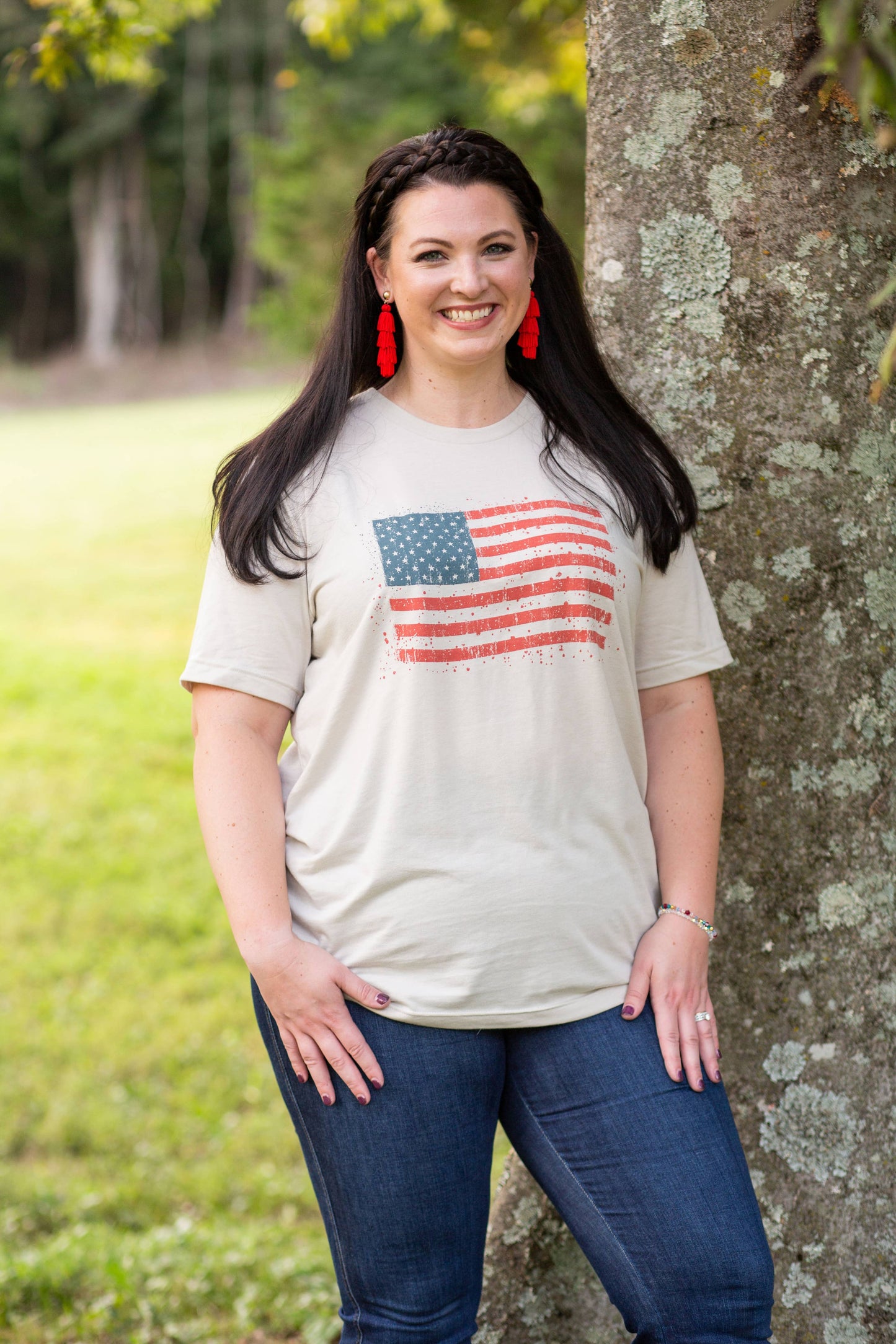 SOUTHERN FRIED DESIGN BARN - American Flag - Shirt