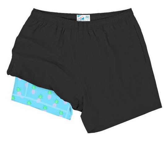 Bermies - Black (Pineapple Funky Liner)