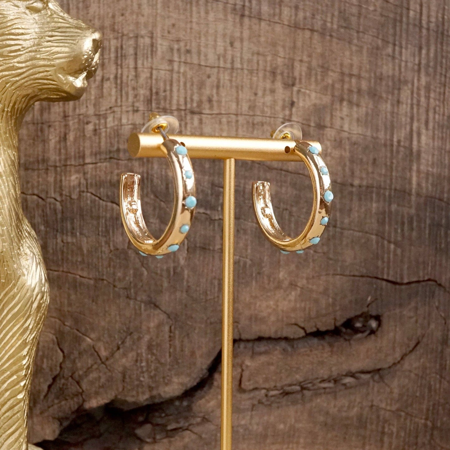 Classic Bubble Hoops – Gold with Pearl or Crystals