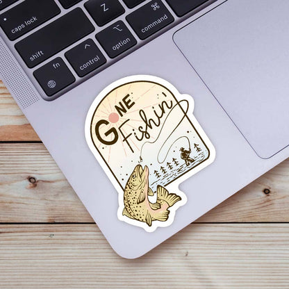 Big Moods - Gone Fishin' Sticker