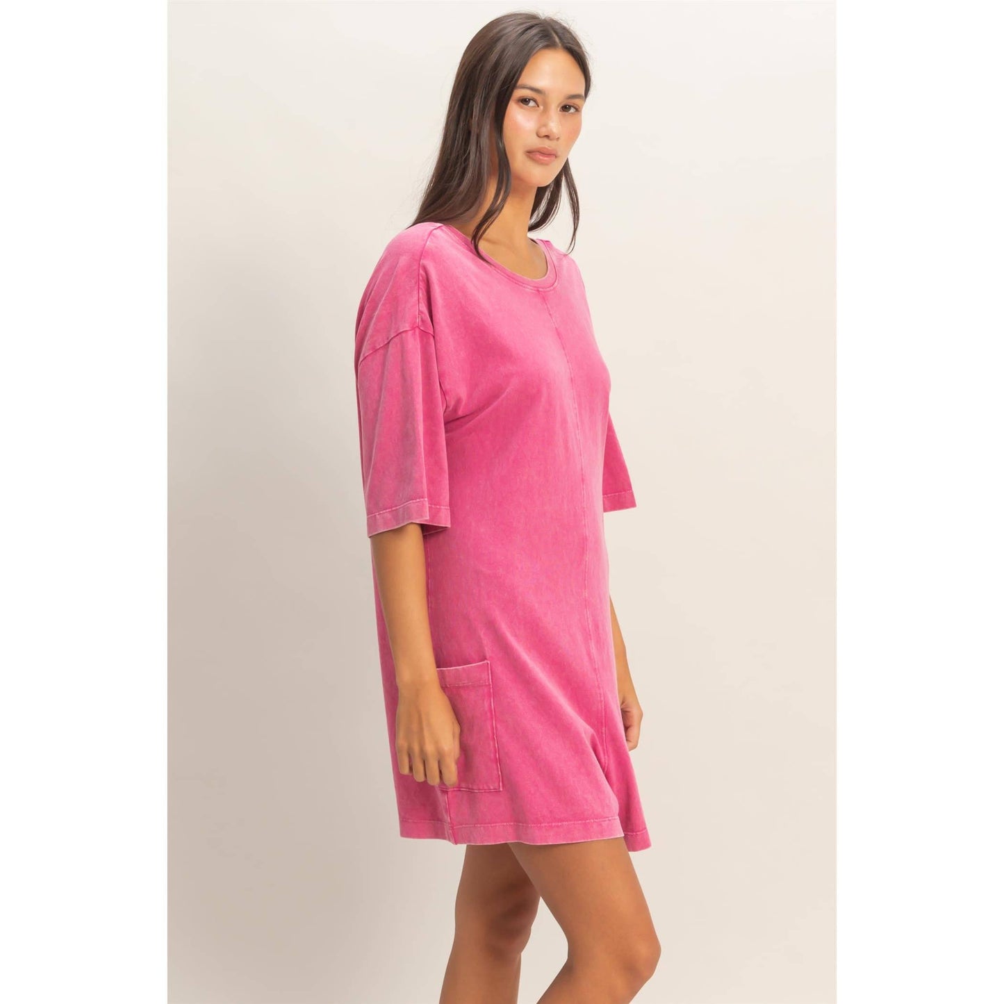 Mineral Washed V-Back Romper