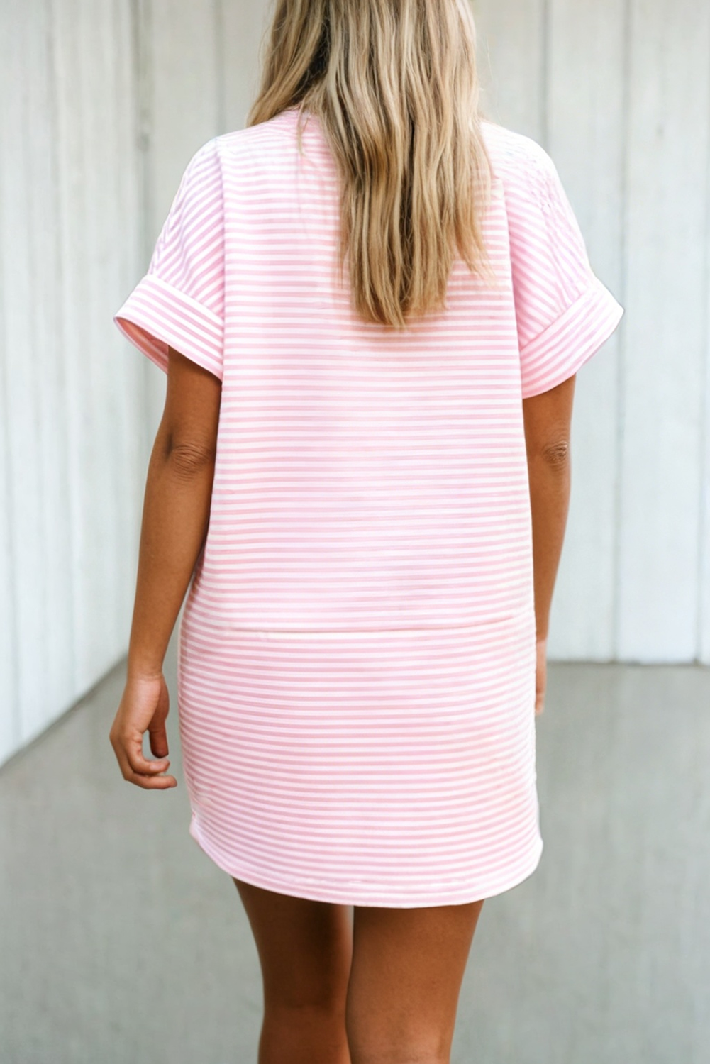 Cotton Candy Mock Neck Dress