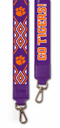 2' wide Printed Purse Strap- Clemson