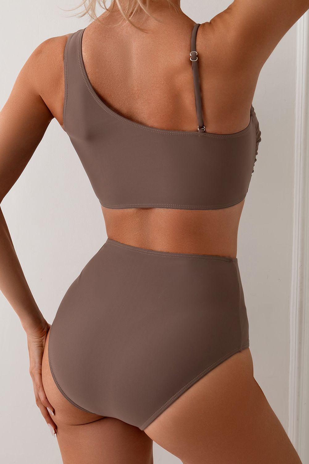 Asymmetric Black Swimsuit