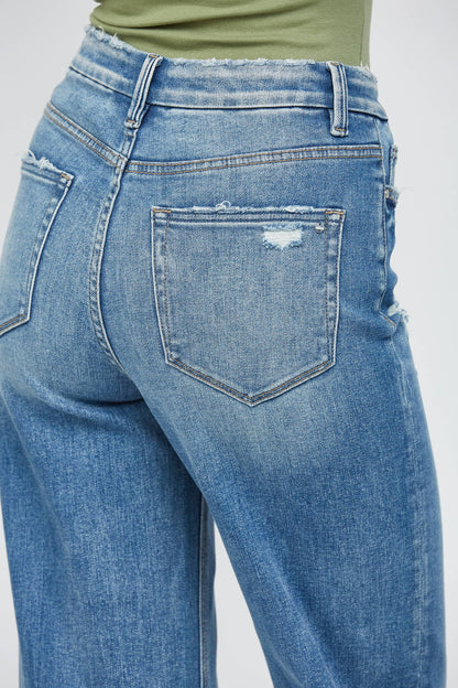 STRETCH SUPER HIGH RISE WIDE LEG