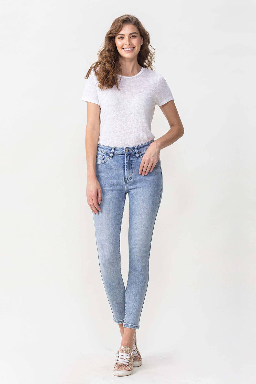 Lovervet by VERVET - HIGH RISE CROP SKINNY