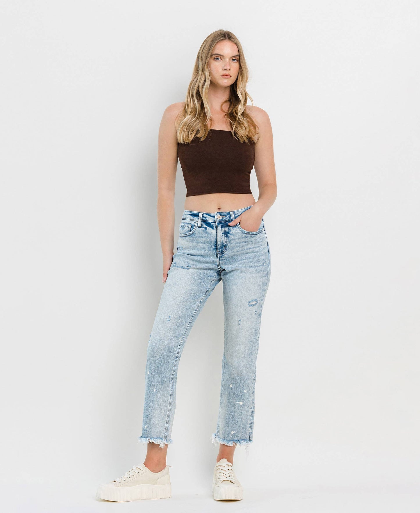 Lovervet- TUMMY CONTROL HIGH RISE STRAIGHT JEANS LV1295