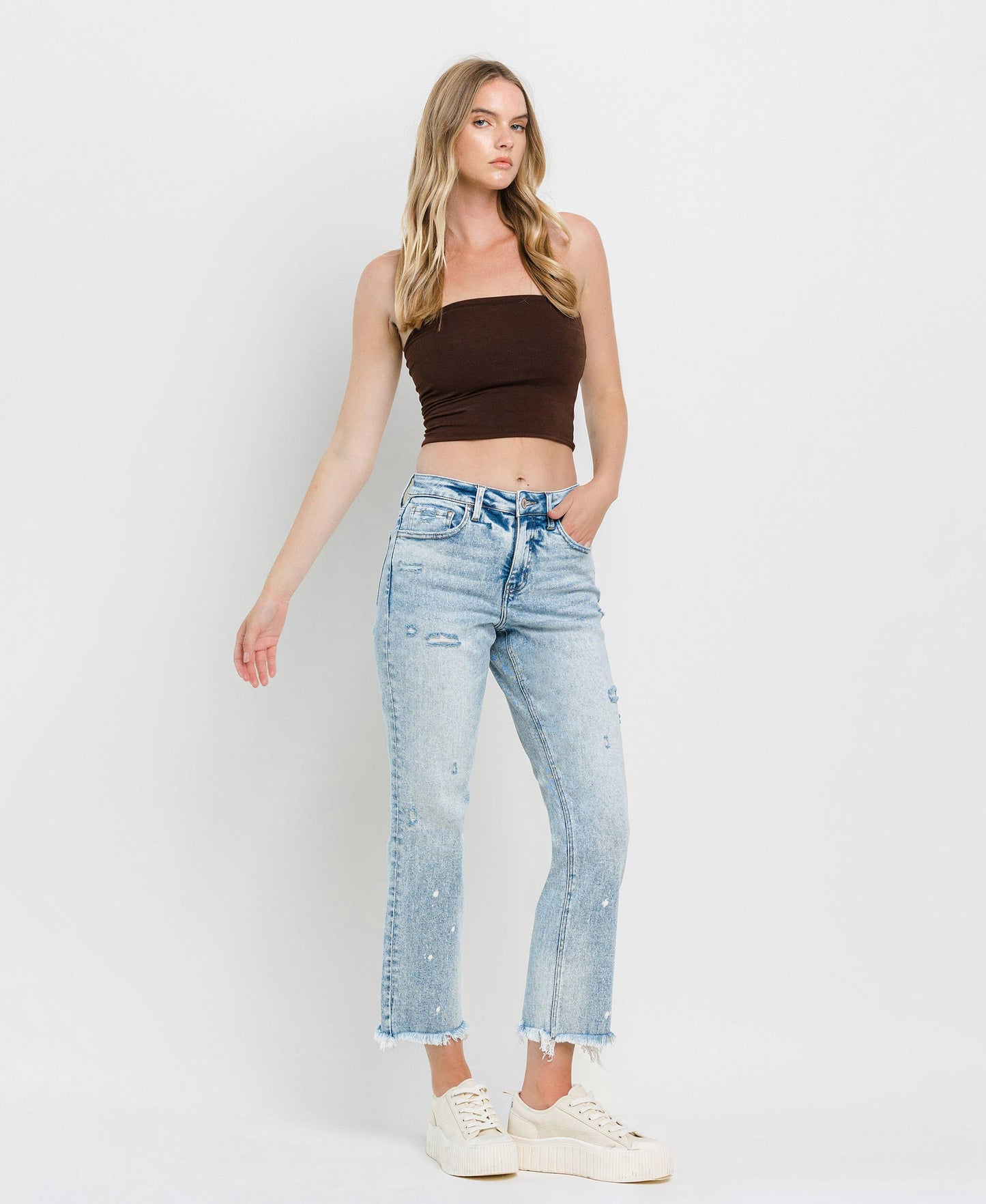 Lovervet- TUMMY CONTROL HIGH RISE STRAIGHT JEANS LV1295