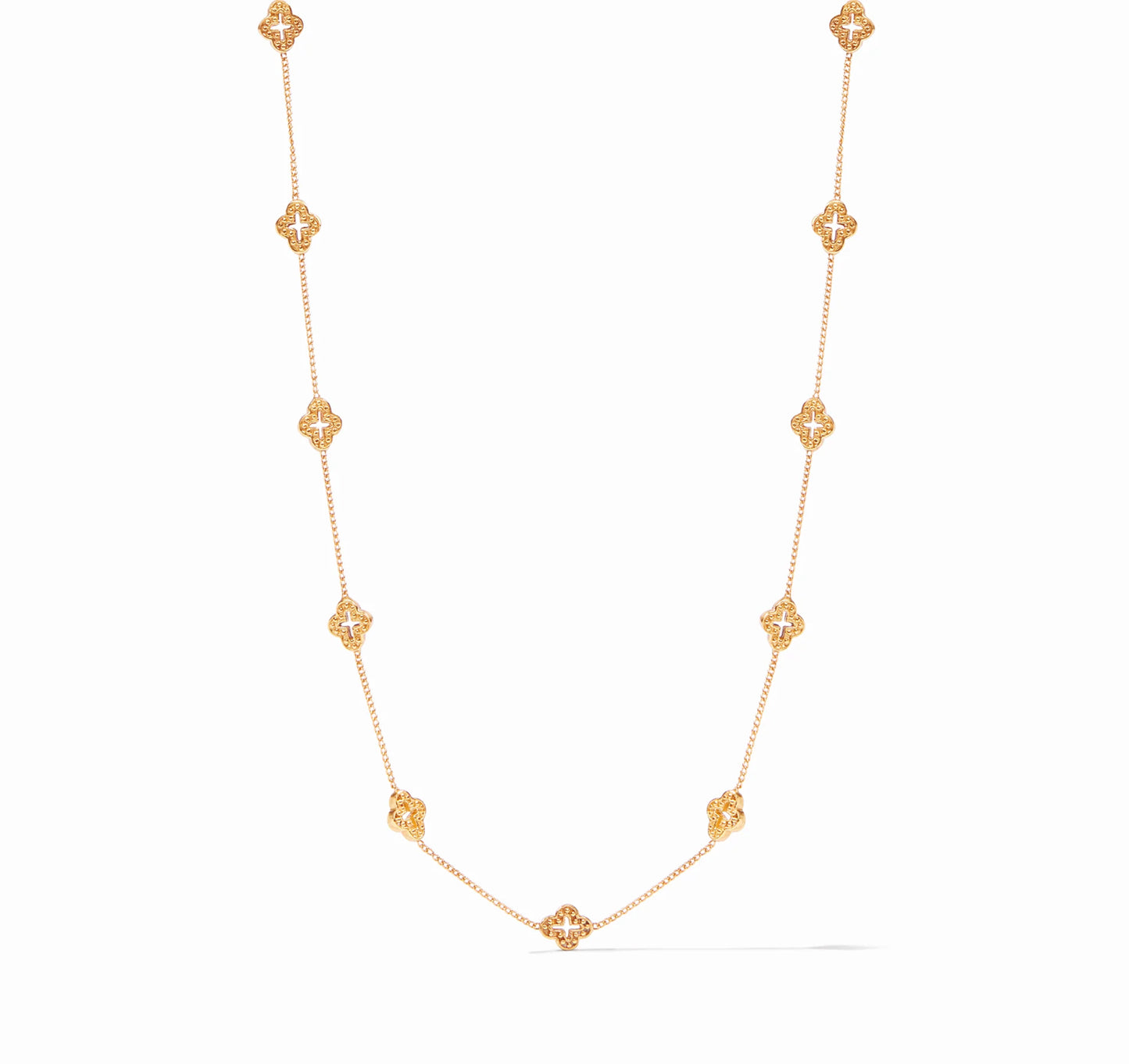 JV Florentine Demi Delicate Station Necklace-Gold