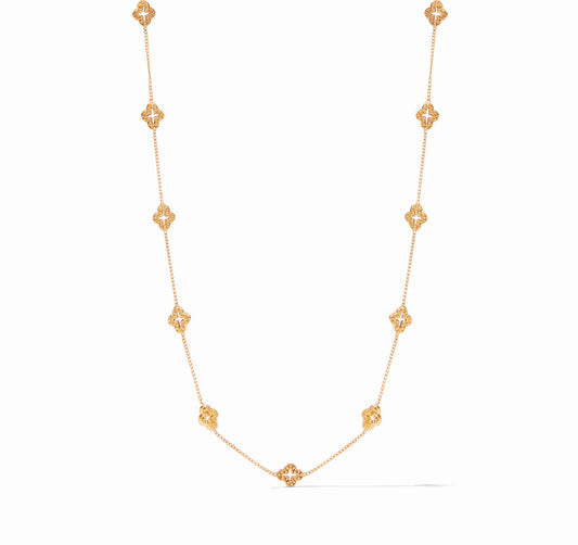 JV Florentine Demi Delicate Station Necklace-Gold