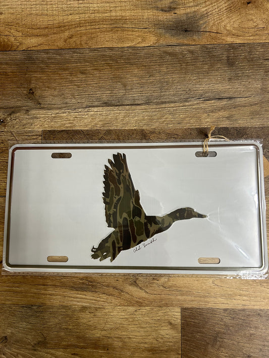 Old South Duck Wings Camo License Plate