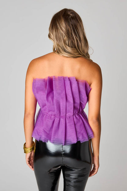 BuddyLove - Giselle Iris Strapless Tulle Top