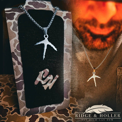 Ridge&Holler - Turkey Foot- Stainless Steel Necklace and Pendant