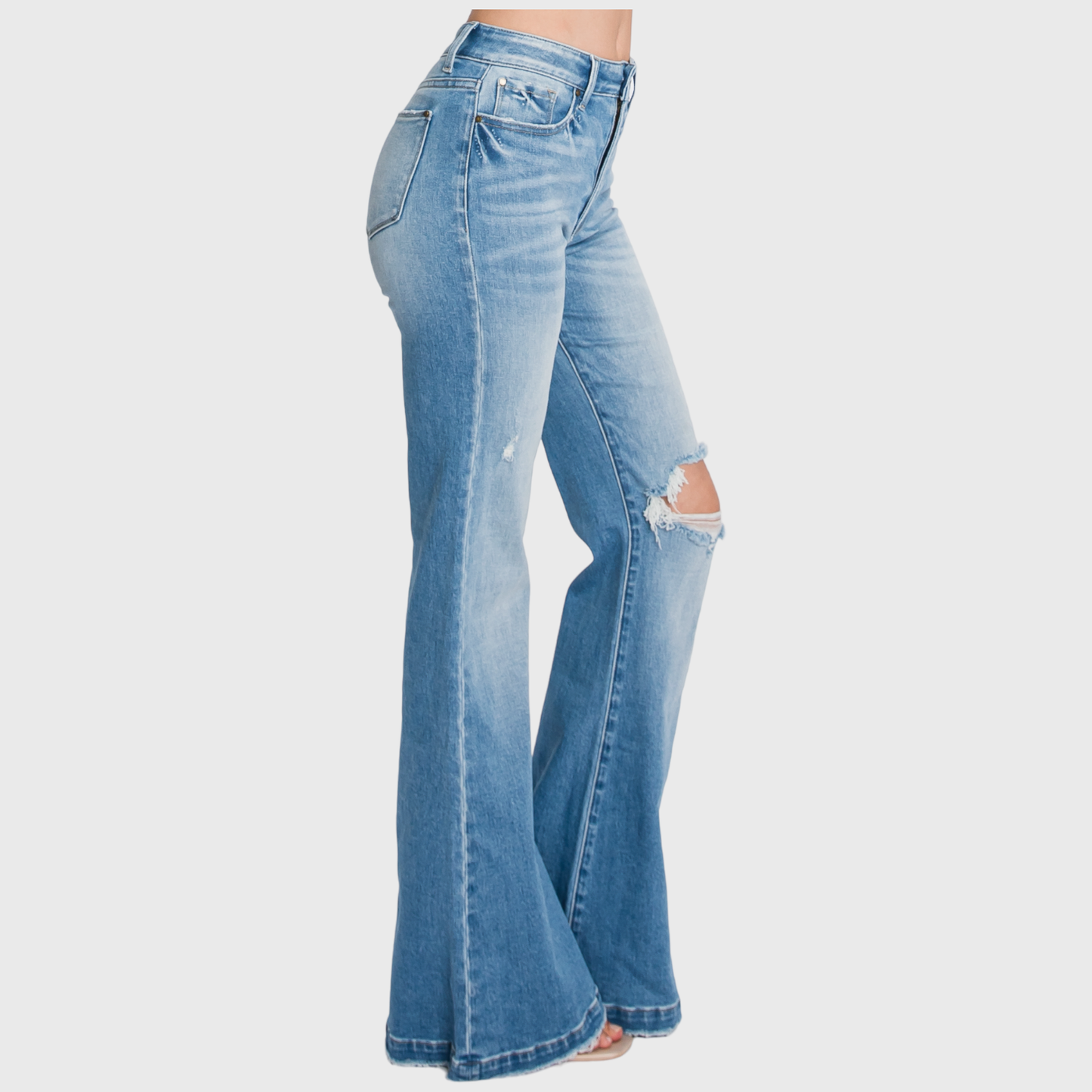 Petra - Super High Rise Flare Jeans