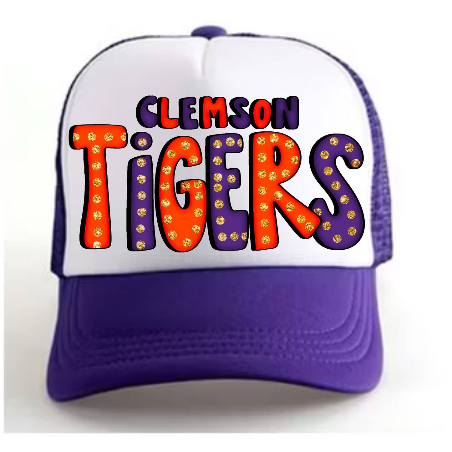 Clemson Tiger inspired trucker hat