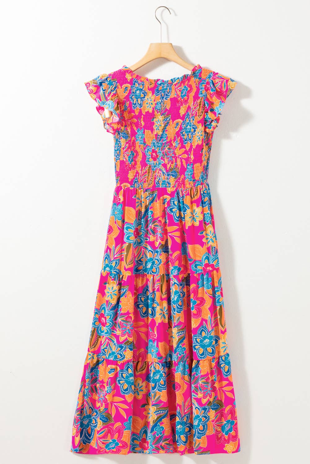 Maldives Boho Floral Maxi Dress