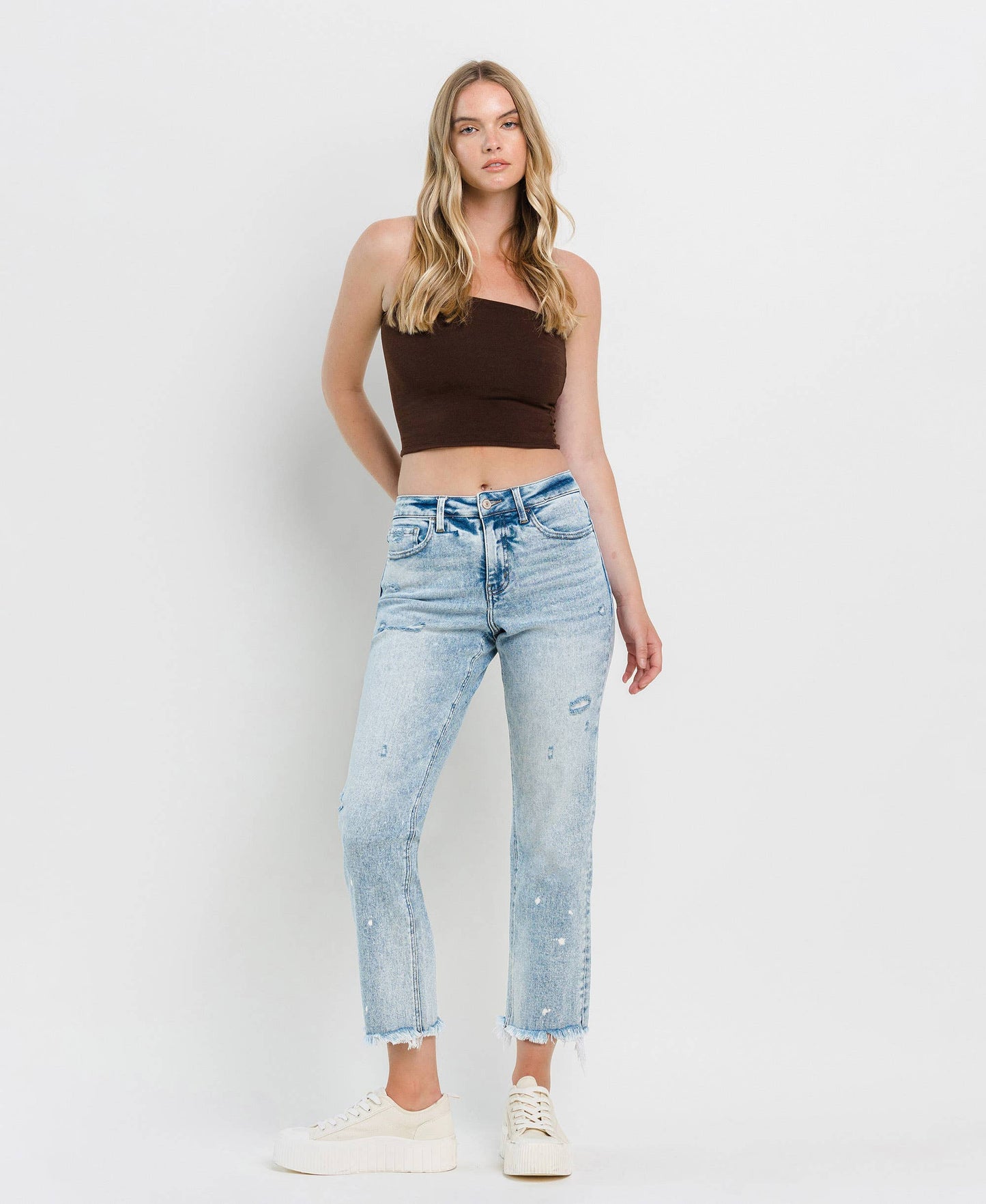 Lovervet- TUMMY CONTROL HIGH RISE STRAIGHT JEANS LV1295