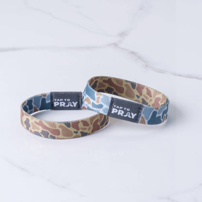 Tap To Pray™ Wristbands - River Rock Camo Sahara and Copper
