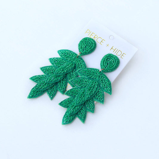 Custom Tiered Leaf Earrings | Leaf Drop
