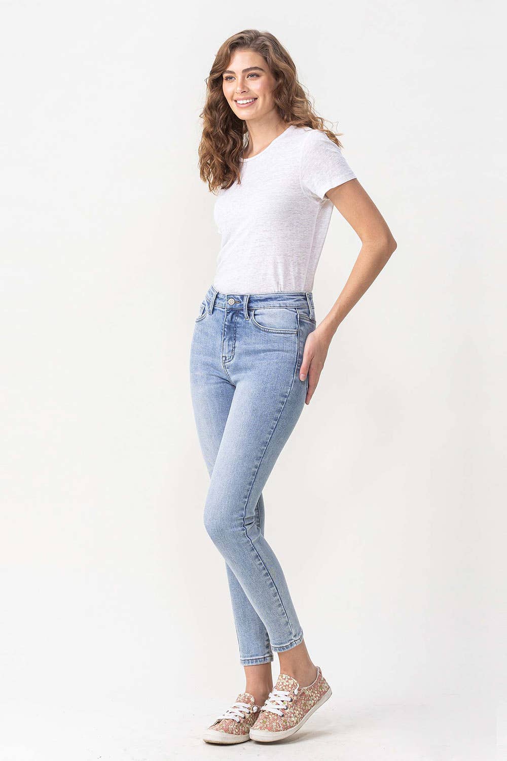 Lovervet by VERVET - HIGH RISE CROP SKINNY