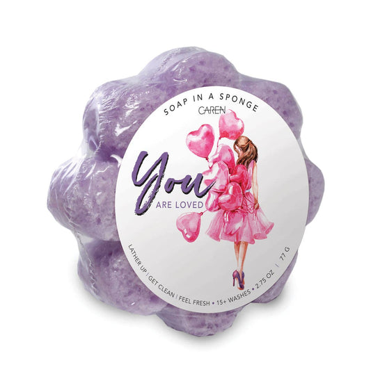 You are Loved Shower Sponge PERFECT FOR VALENTINES DAY