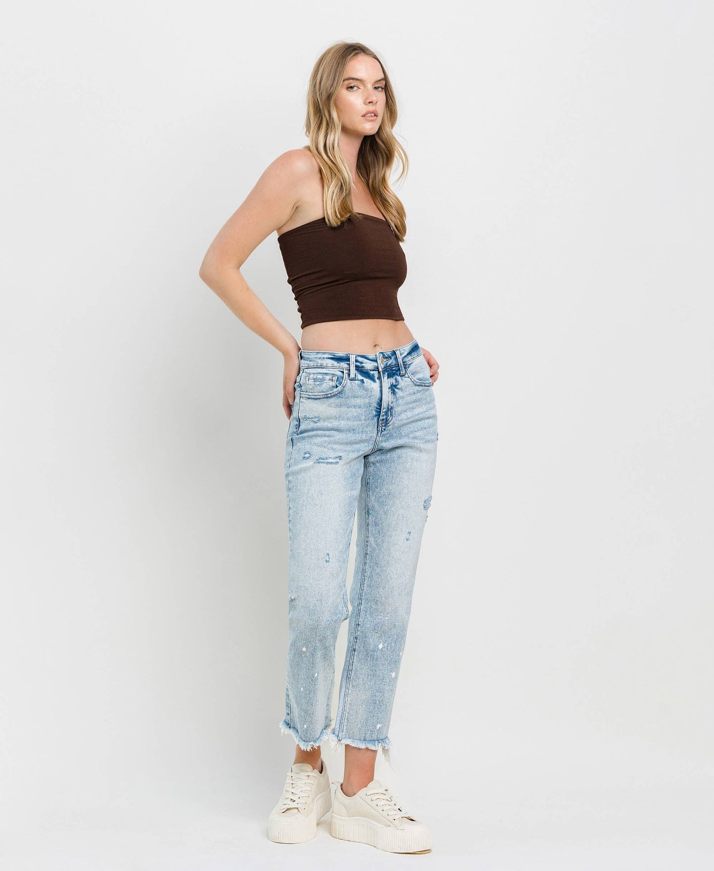 Lovervet- TUMMY CONTROL HIGH RISE STRAIGHT JEANS LV1295