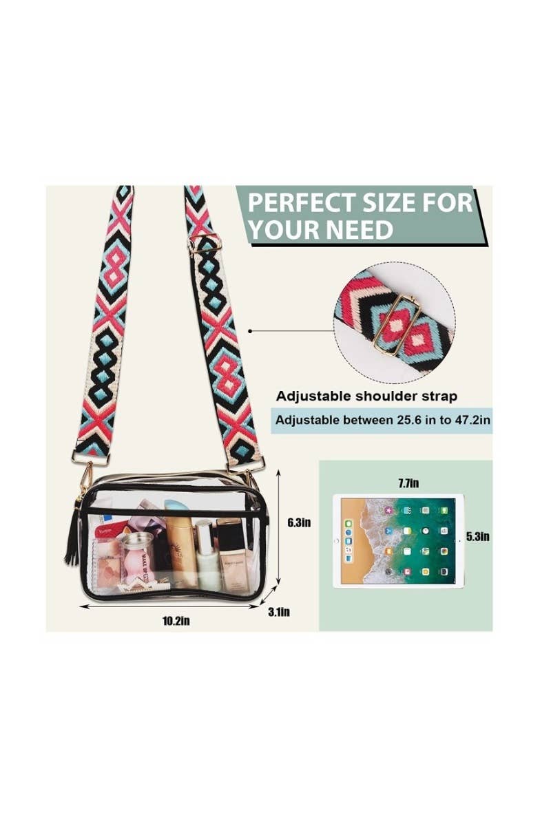 Clear Fanny Pack Stadium Approved Crossbody Bag