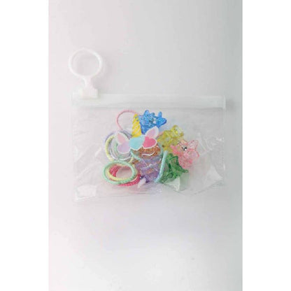 Kids Mini Star Clip and Tie Bag Set: MIX COLOR