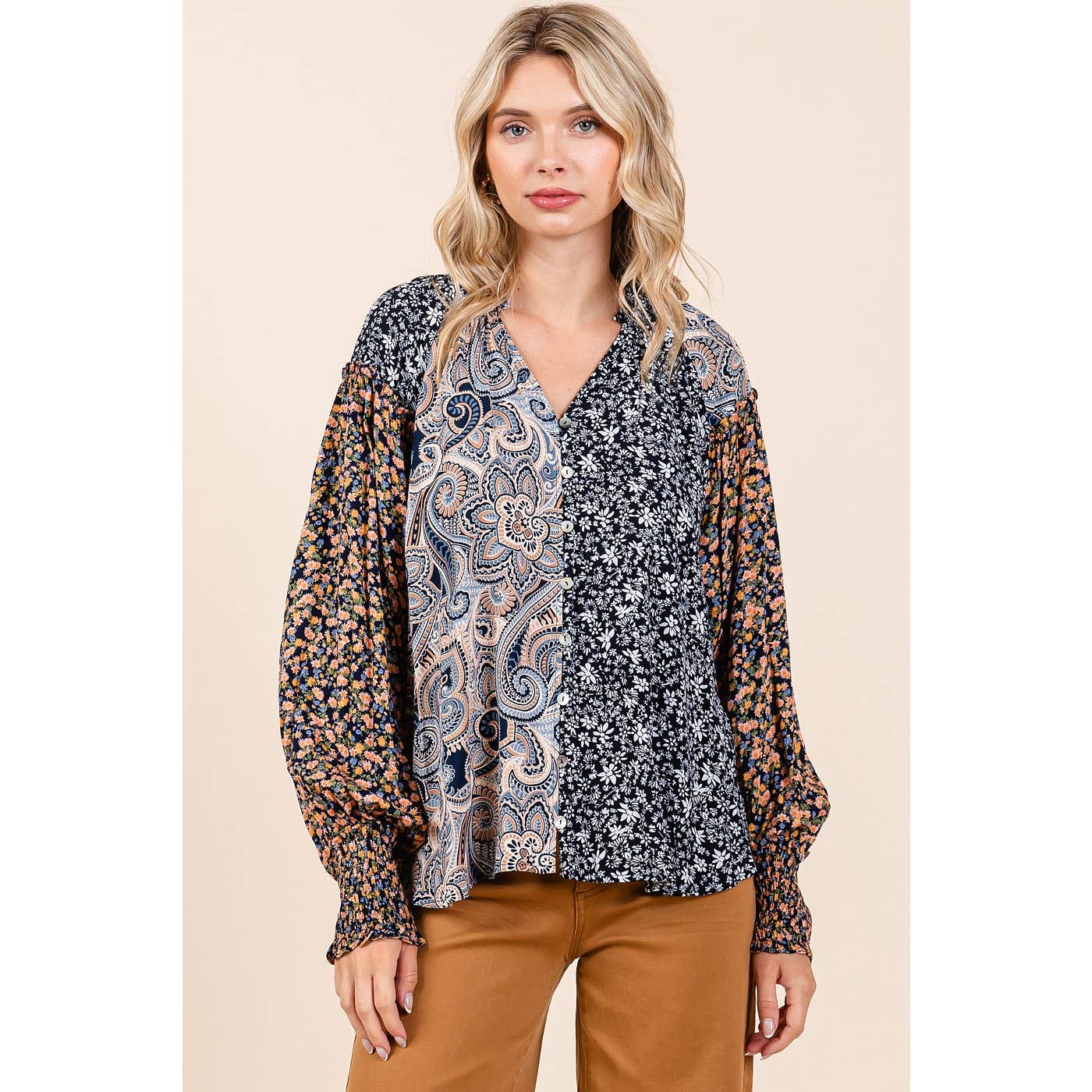Magnolia Patch Top