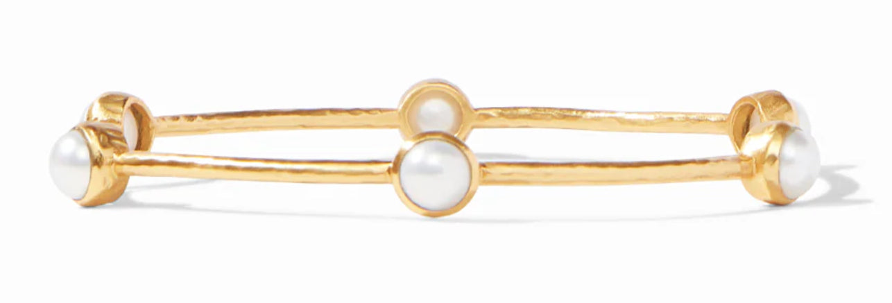 JV Milano Luxe Bangle- Gold- Pearl