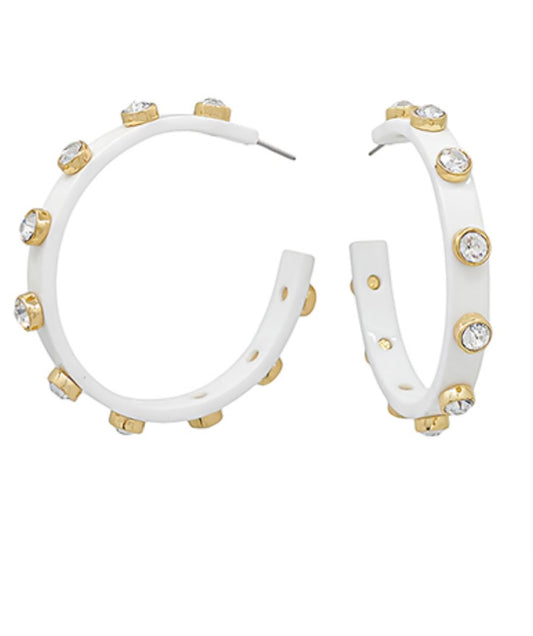 Crystal Station Acetate Hoops