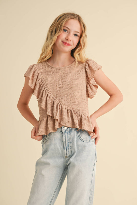 Dusty Rose Twirl Top