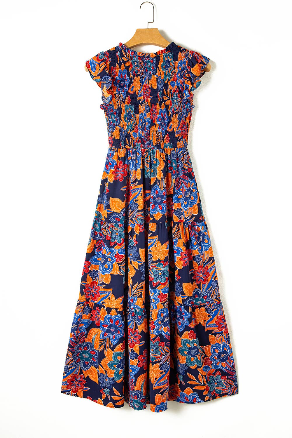 Maldives Boho Floral Maxi Dress