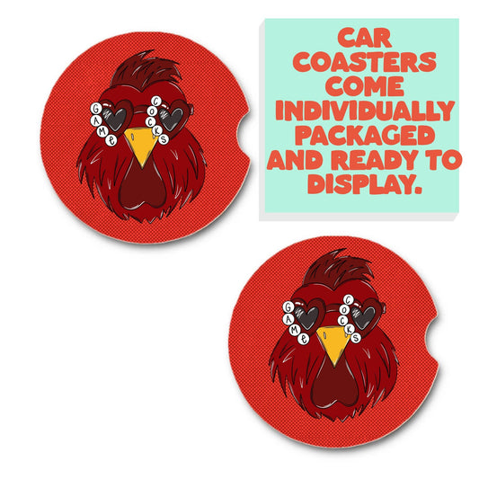 South Carolina gamecocks inspired game day car coasters