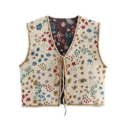 Floral Frenzie Front Vest