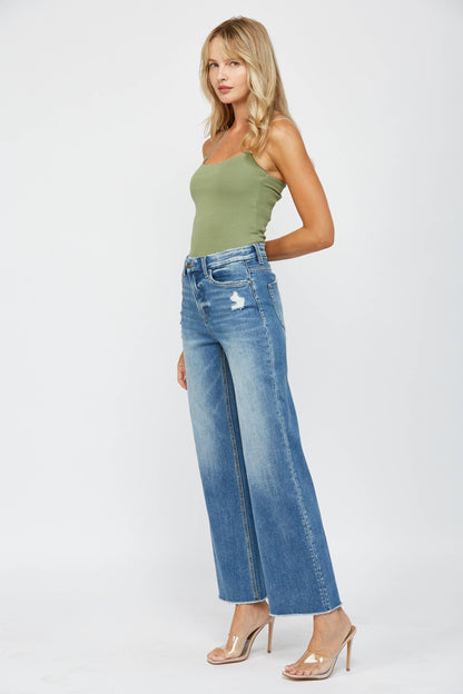 STRETCH SUPER HIGH RISE WIDE LEG