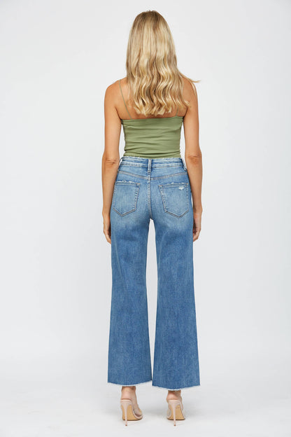 STRETCH SUPER HIGH RISE WIDE LEG
