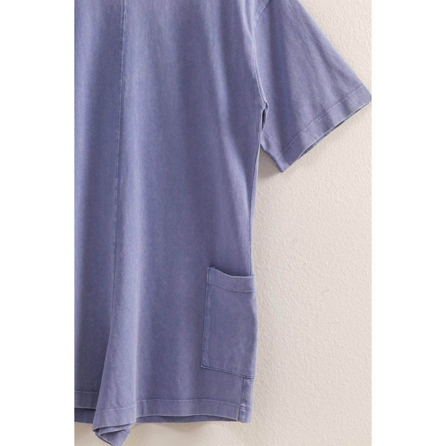 Aqua Casual V-Back Short Sleeve Romper