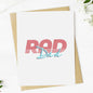 Big Moods - "Rad Dad" Retro Greeting Card