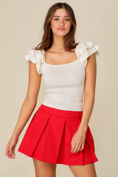 The Midnight Ruffle Top