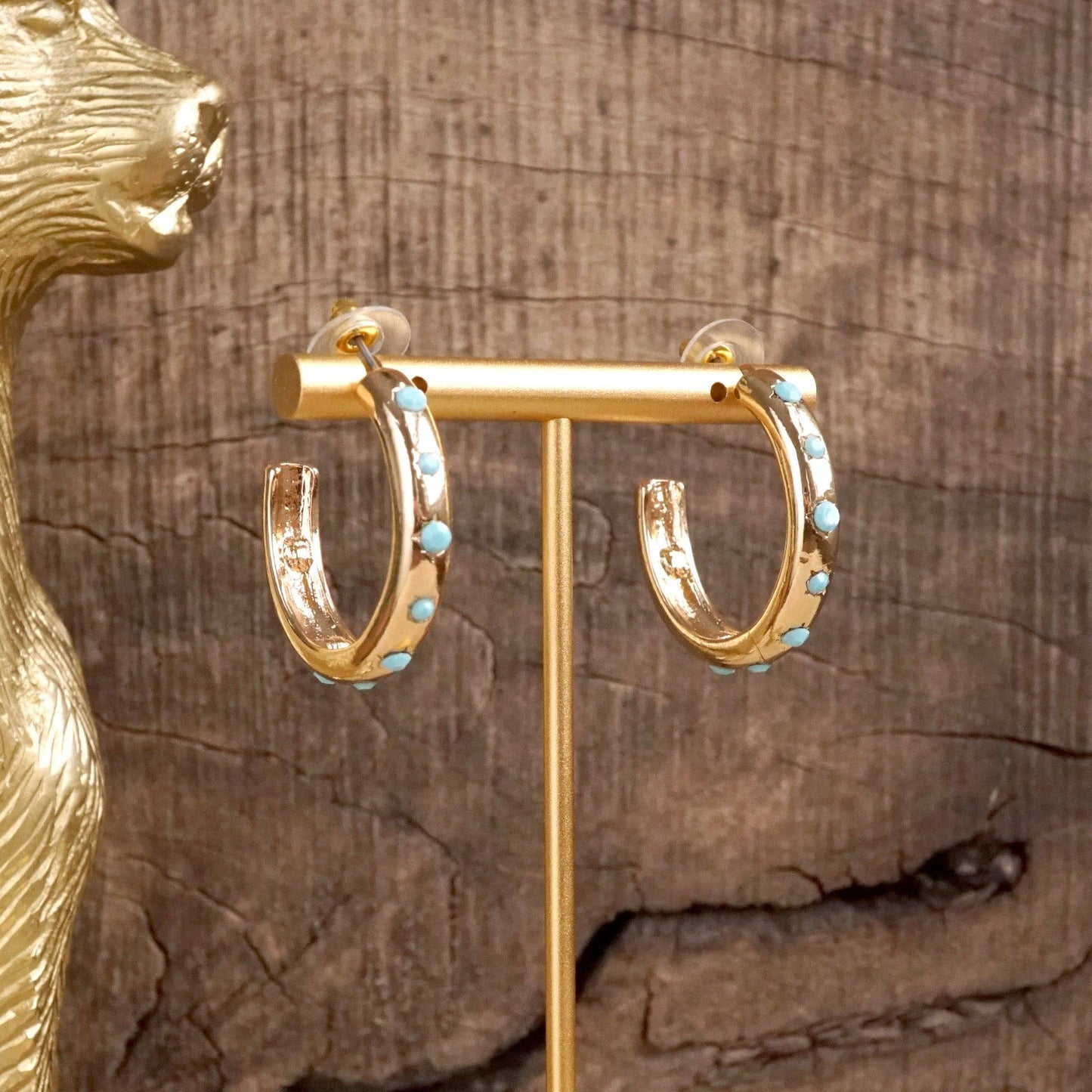 Classic Bubble Hoops – Gold with Pearl or Crystals