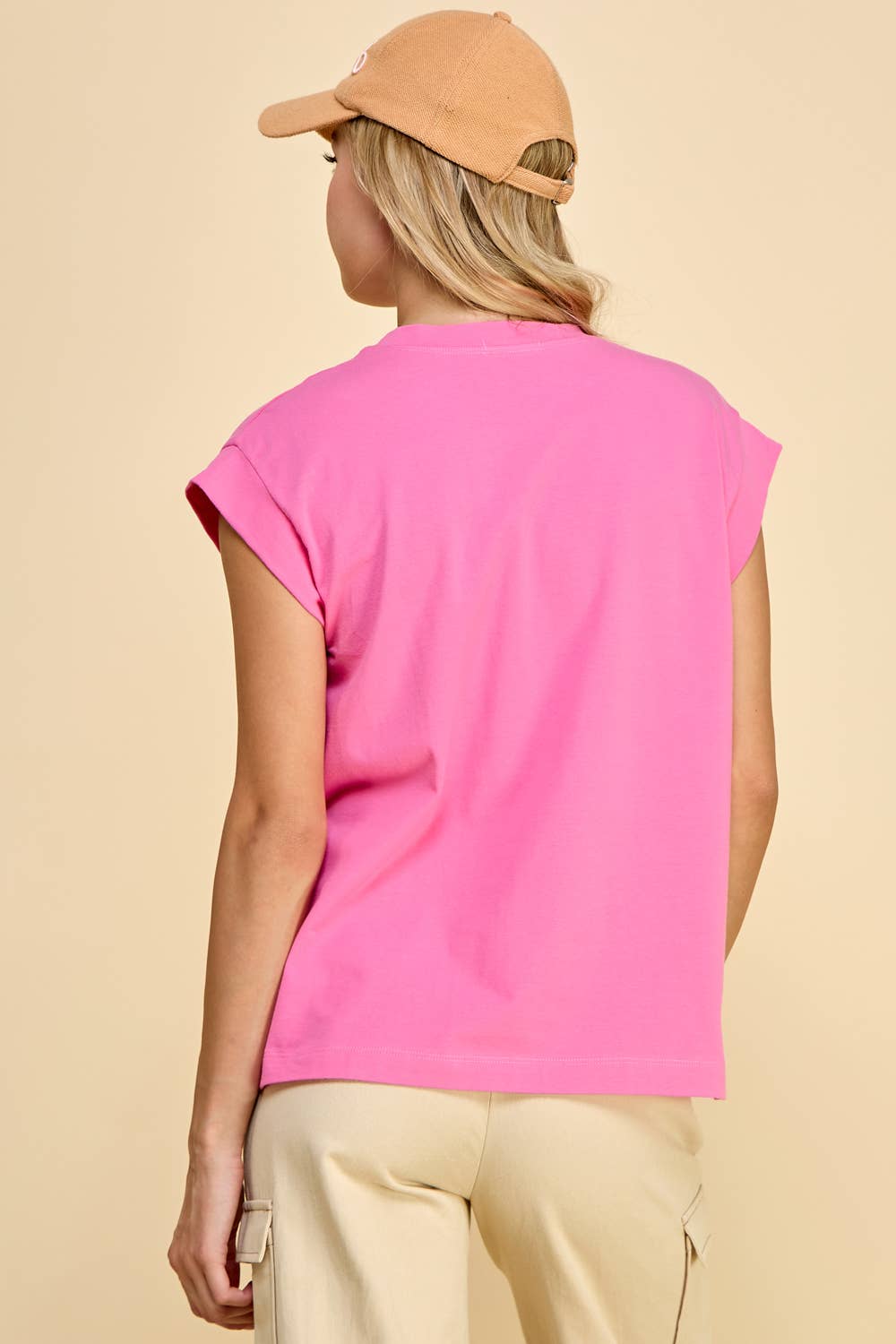 Reece Hot Pink Short Sleeve